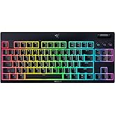 Razer BlackWidow V4 Low Profile TKL HyperSpeed Wireless Gaming Keyboard: Orange Mechanical Switches - 2.4GHz Wireless & Bluetooth - Multi-Function Roller - 3 Control Buttons - Long Battery Life