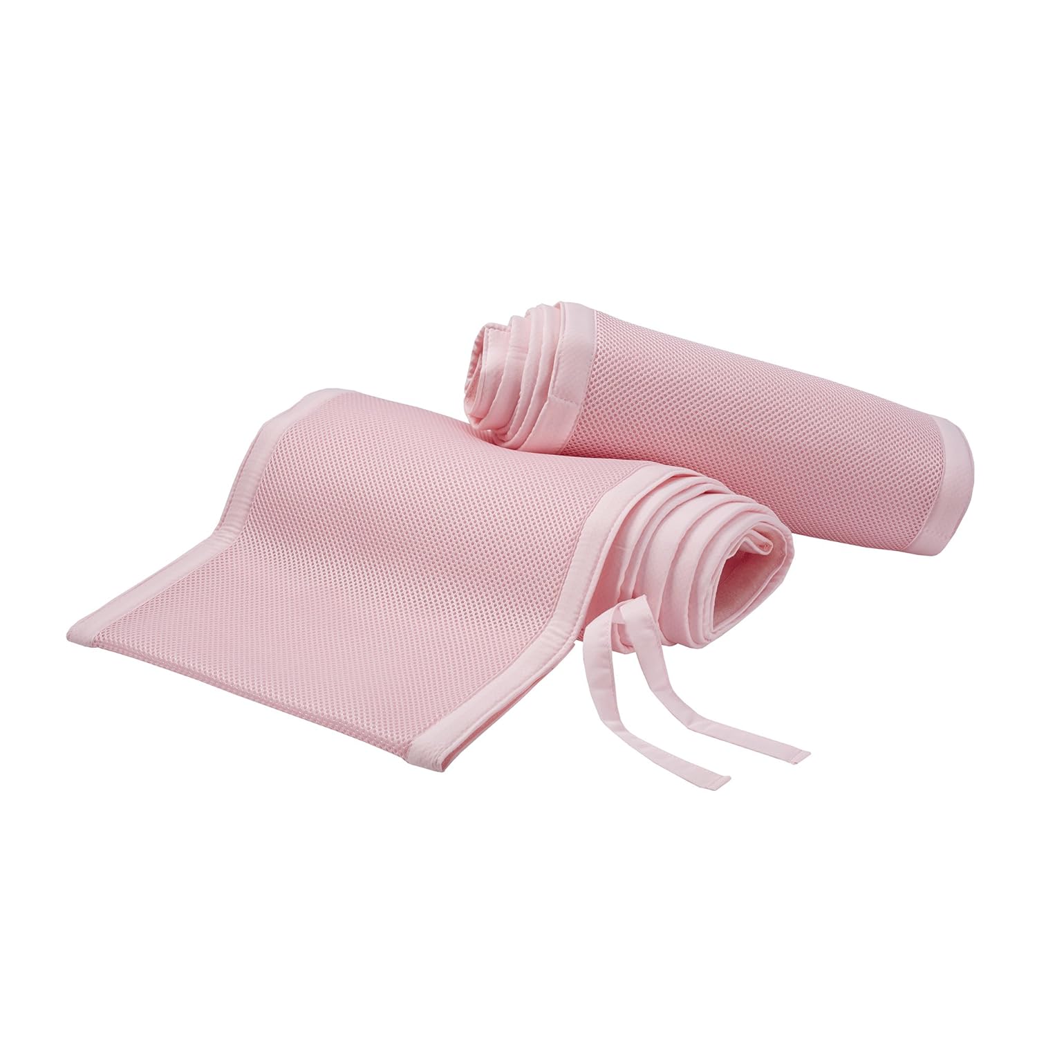 BreathableBaby Classic Breathable Mesh Crib Liner - Light Pink : Crib Bumpers : Baby