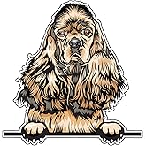 WickedGoodz Cocker Spaniel Vinyl Decal - Dog Breed Bumper Sticker - for Laptops Tumblers Windows Cars Trucks Walls - Full Color