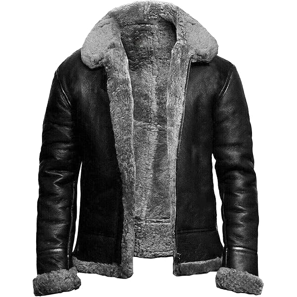 xoxingysm Mens Winter Thicken Down Faux Leather Jacket Full Zip