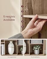 VASAGLE Bookcase 9-Compartment Shelf Camel Brown LBC177K01 view 4