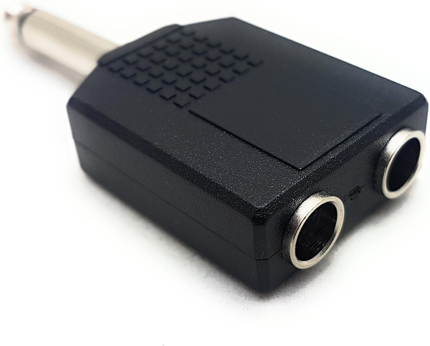 MainCore 6.35mm Mono Jack Plug to 2 x 6.35mm Twin Mono Jack Socket Y Splitter Adapter, Black - Image 3