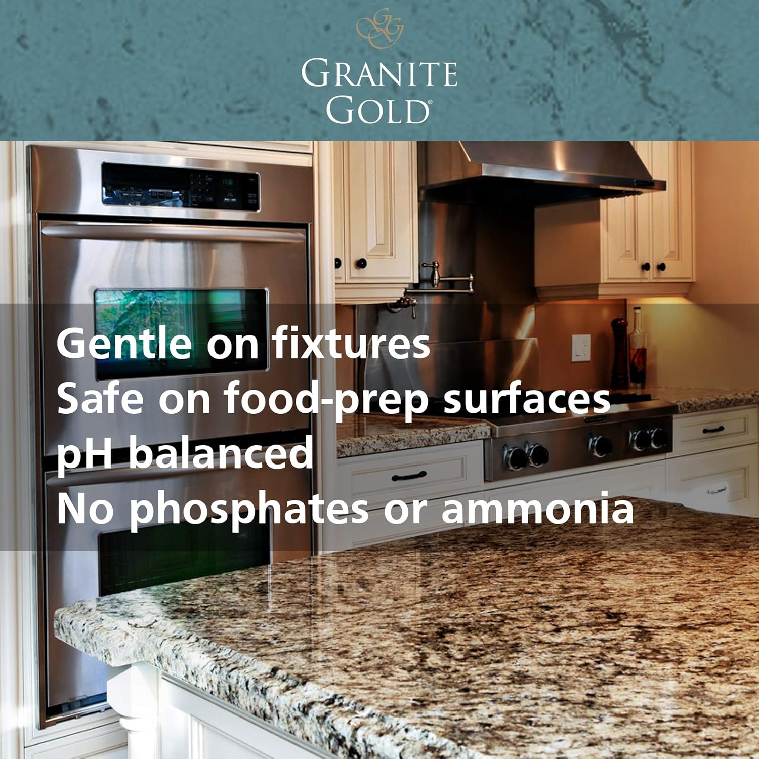 Granite Gold All-Surface Cleaner Wipes Household Streak-Free Cleaning for Stainless Steel, Glass, Granite, Quartz, Marble Countertops-Made in the USA, 40 count, 40 Count: Health & Personal Care