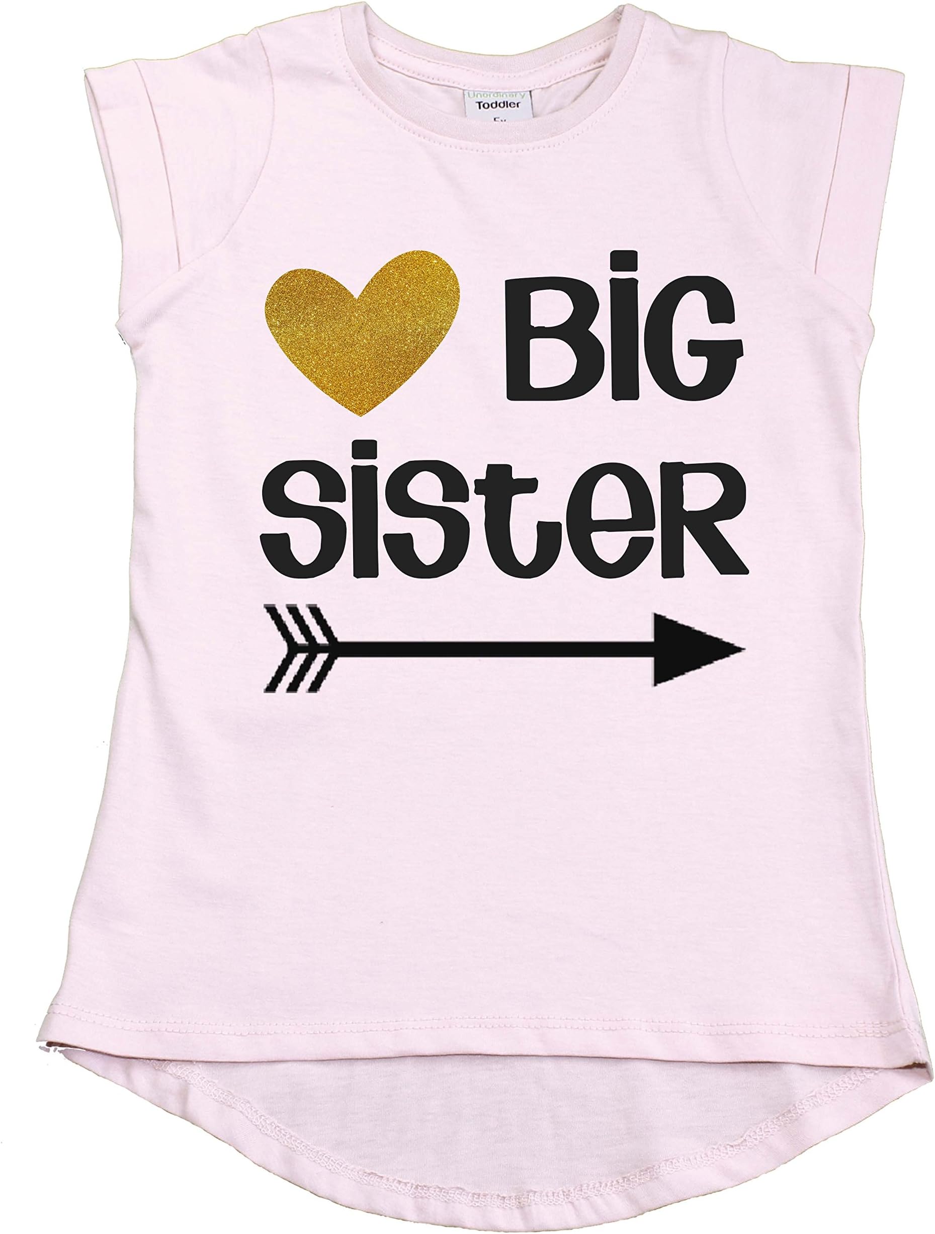 Big Sister Shirt Outfit Pregnancy Reveal Announcement Promoted to Sister t-Shirt