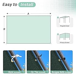 SunnyRoyal 23'x40' Sun Shade Sail Straight Edge