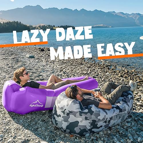 Camping Best Inflatable Beach Chair AlphaBeing Inflatable Lounger - Main Image