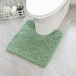 MIULEE Microfiber Toilet Bath Mat U-Shaped Contour
