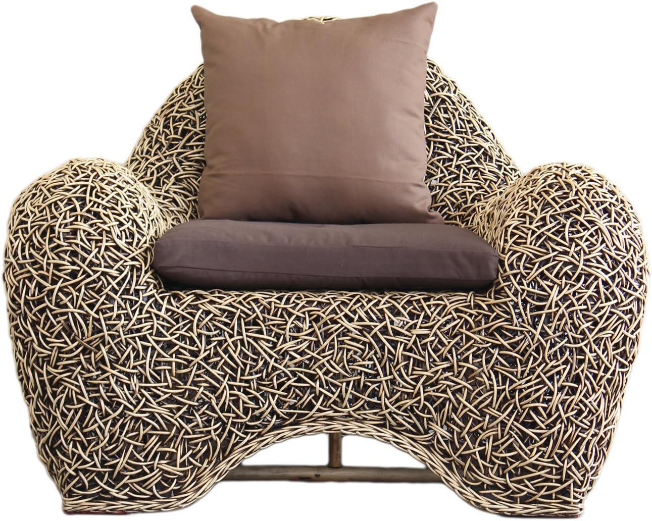 SARNN Luxury Modern Contemporary Indoor Outdoor Ferry Rattan Wicker Lounge Chair Sofa