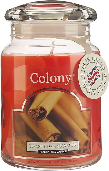 Colonia - Gran Lata con la Vela, el Sabor: Canela quemada, Color: Naranja