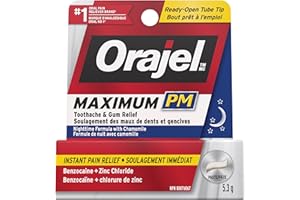 Orajel Maximum Strength PM Toothache & Gum Relief Paste, From the Leading Oral Pain Relief Brand for Adults, 5.3g
