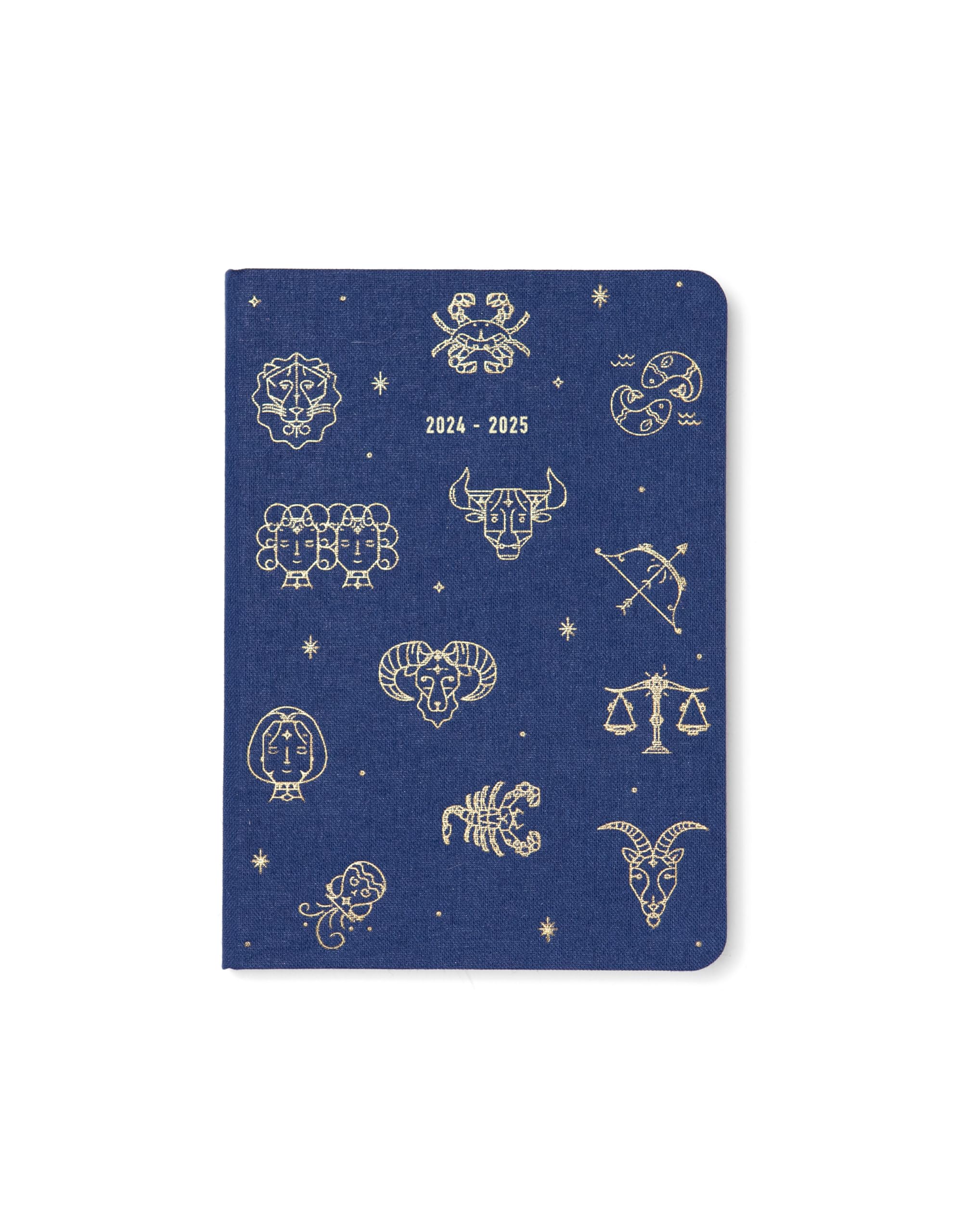 Letts of London Zodiac A6 academic 2024/2025 week to view diary - midnight blue