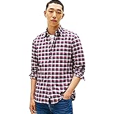 Tommy Hilfiger Mens Long Sleeve Oxford Shirts in Regular Fit, Men's Button Down Shirts, Also Available in Big and Tall