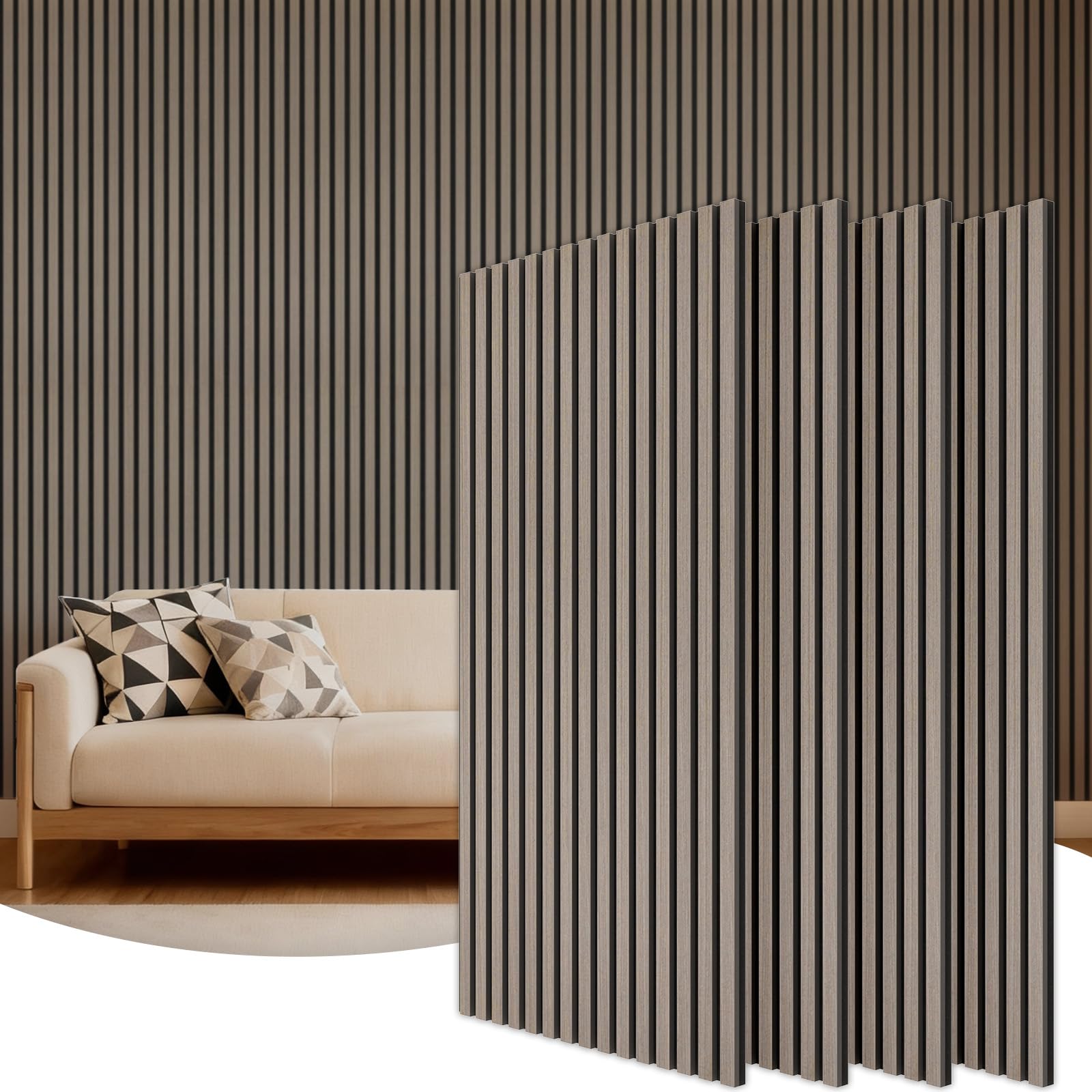 TONOR Wood Wall Panels for Interior Wall Decor-4 Pack 47.2" x 23.6"