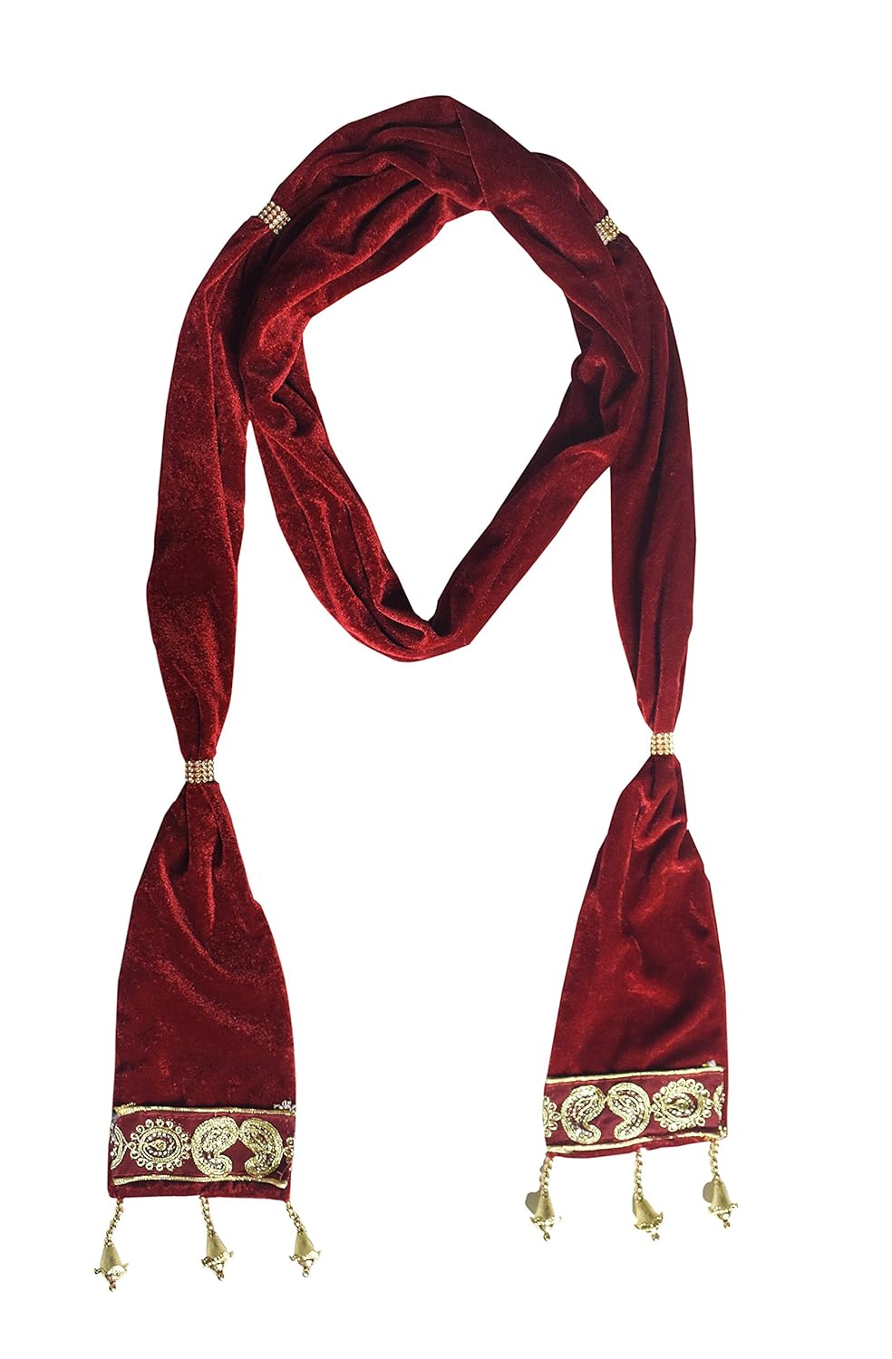 maxtakindia ethnic velvet men sherwani dupatta - maroon