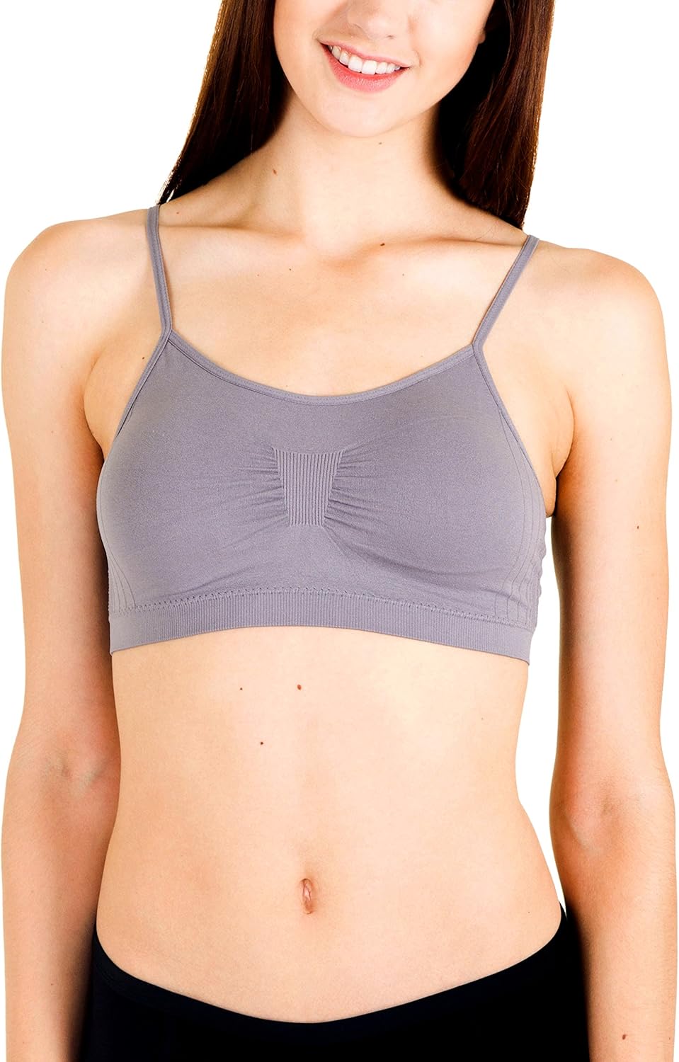 Kalon 4 Pack Nylon Spandex Removable Pads Comfort Seamless Bras at  Women’s Clothing store