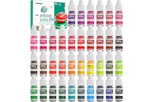 SIGWONG Food Coloring - 36 Color Concentrated Liquid Food Coloring Set - Neon Liquid Food Color Dye for Baking, Decorating, Icing, Cooking, Slime Making Kit and DIY Crafts, 6ml Bottles (0.25 Fl. Oz)