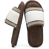 GOEWY Cute Bow Slippers for Women with Memory Foam Open Toe Fuzzy House Slippers Indoor Outdoor Anti-Skid Soft Birthday Gifts for Women Mom