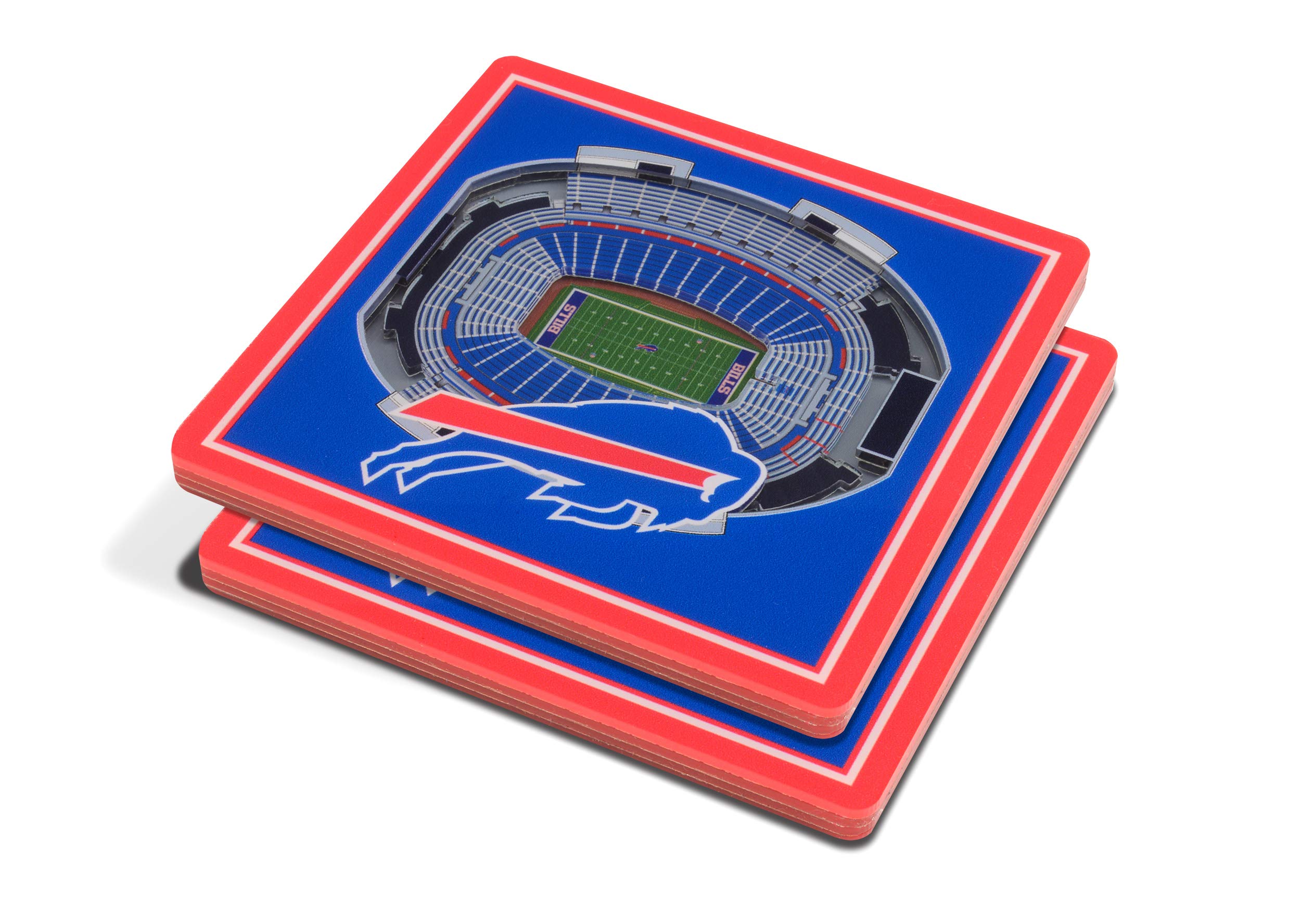 YouTheFan NFL Buffalo Bills 3D StadiumView Coasters - New Era Field