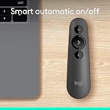 Logitech R500s Laser Presenter Bluetooth USB Clicker 20m Range Dark Grey view 8