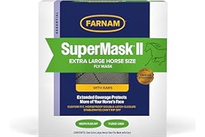 Farnam Home and Garden 100504653 Fly Supermask II for Horse, X-Large
