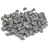 Winona Van Norman 3/8" Ceramic Tumbling &amp; Vibratory Media - Small Angle-Cut Polyhedron Triangles, Medium Cut for Deburring &amp; Polishing (10lbs)