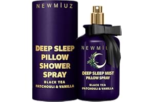 NEW MIUZ Deep Sleep Pillow Spray Natural Aromatherapy Mist for Sleep Relaxation Calming Stress Relief Patchouli Black Tea Vanilla Essential Oils Self Care Gift