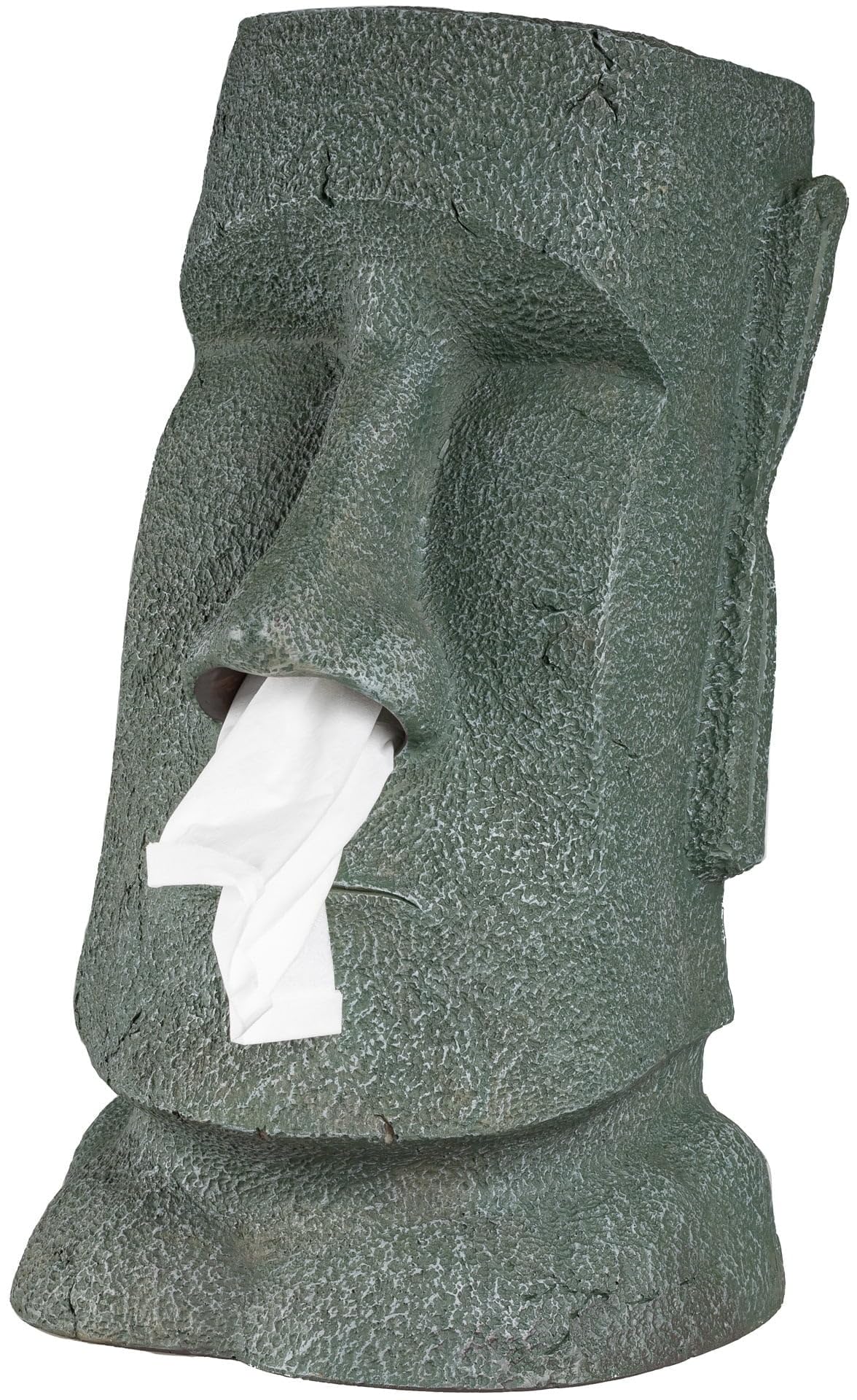 Rotary Hero - Moai Tissue Box Holder - Grey - 31.5x18x19cm