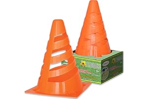 Thin Air Brands Agility Training Sport Cone 12 Pack - for Soccer, Sports, Events, School, or Field Markers - for Kids and Adults, Orange