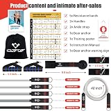 COFOF Resistance Bands Set with Handles 150lb Stackable Workout Poster view 7