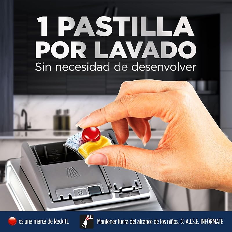 Powerball Ultimate All in 1 Pastillas para el lavavajillas, aroma limón, 32