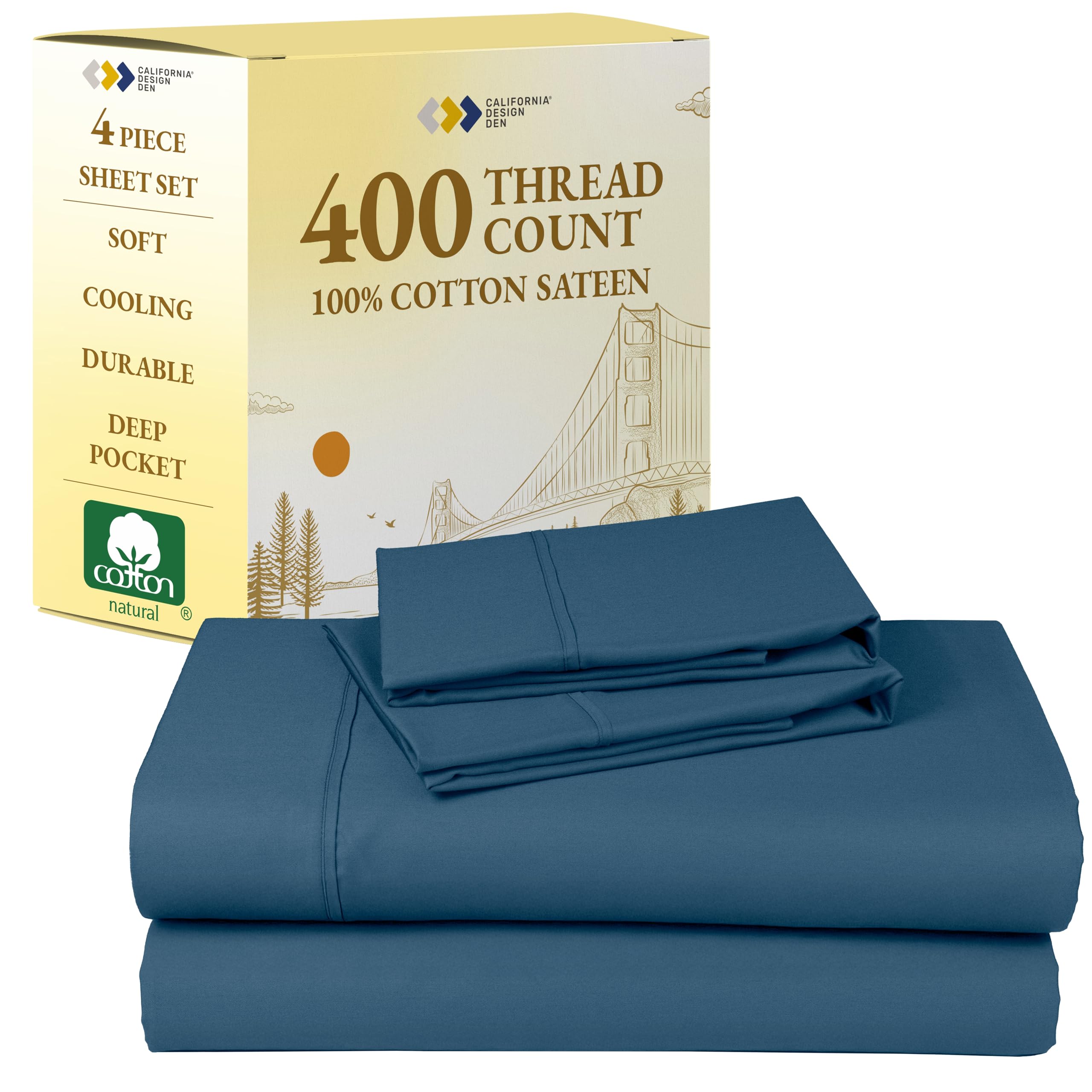 California Design Den Full Size Bed Sheets Set