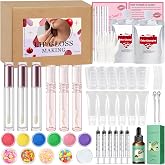 Gdblsm Lip Gloss Making Kit- DIY Color Changing Lip Gloss Kit for Women, Make Your Own Lip Gloss with Moisturizing Lip Gloss Base, Pigments, Fun Magic Temperature Change Lipstick Gifts for Women Girls
