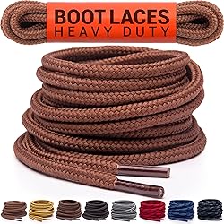 Miscly Round Boot Laces [1 Pair] Heavy Duty and