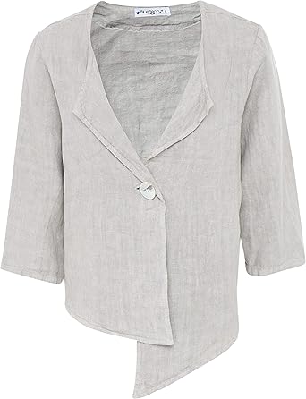 womens short linen jacket