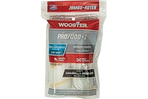 Wooster Brush RR302-4 1/2 RR302-4-1/2 Jumbo-Koter Pro/Doo-Z Roller 3/8-Inch Nap, 2-Pack, 4-1/2-Inch, 4.5 Inch