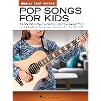 Pop Songs for Kids - Really Easy Guitar Series: 22 Songs with Chords, Lyrics & Basic Tab book cover