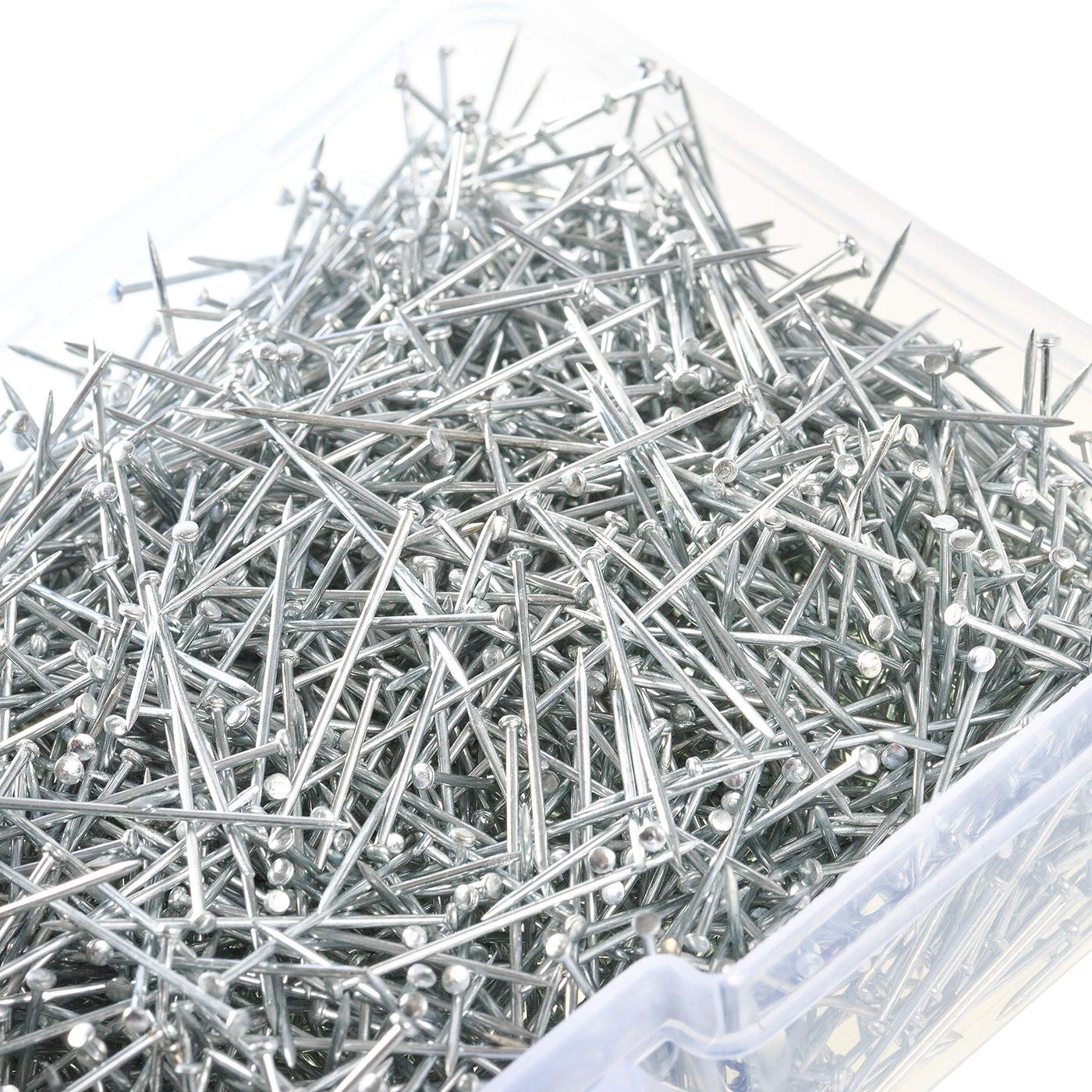 MEVKXLANT 4000 Pieces Head Pins Fine Stainless Steel Pin Dressmaker Pins Fine Satin Pin for Sewing and Craft, Jewelry Making 1 1/16 Inch