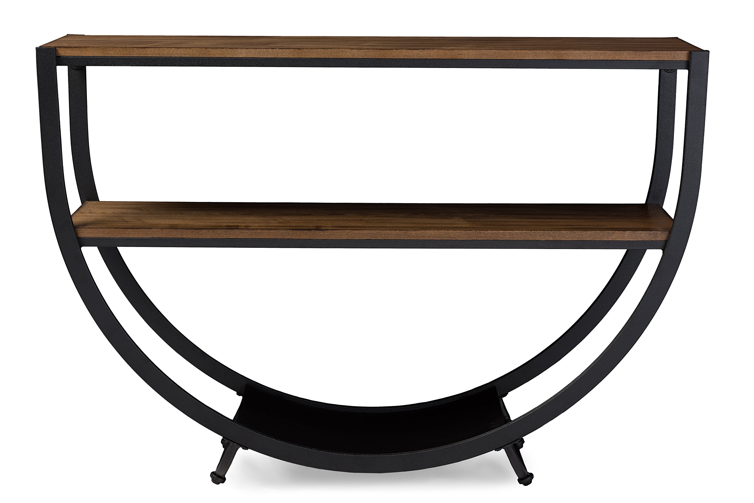 Baxton Studio Console Table Industrial Antique Metal Distressed Black