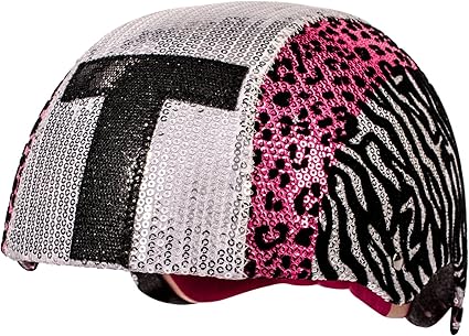 sequin bike helmet
