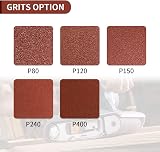 STE BRUAM Sanding Belt 150 x 1220 mm 80/120/150/240/400 grit 5pc set view 4
