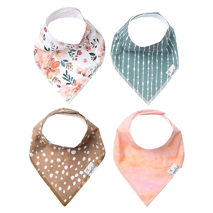 copper pearl baby bandana bibs