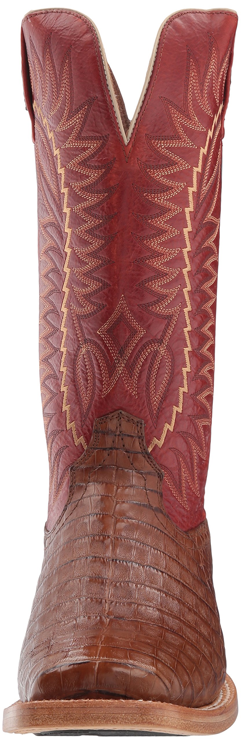 ariat men's relentless gold buckle caiman exotic boots