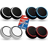 MatoSan Thumbstick Grip Caps for Switch 2– Silicone Joystick Covers Compatible with Switch 2 Controllers – Ergonomic Non-Slip Thumb Grips for Precise Control (Version 1)