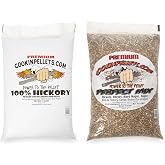 CookinPellets Hickory Smoking Pellets &amp; Perfect Mix Pellets, 40 lb Bags | All Natural Outdoor Grill Cooking Accessory Bundle for Rich Smoke Flavor on Pork, Beef, Chicken, Ribs &amp; Brisket