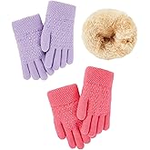 Century Star Kids Winter Gloves - Warm Gloves for Boys Girls Cold Weather Knitted Thick Thermal Fleece Lined Mittens