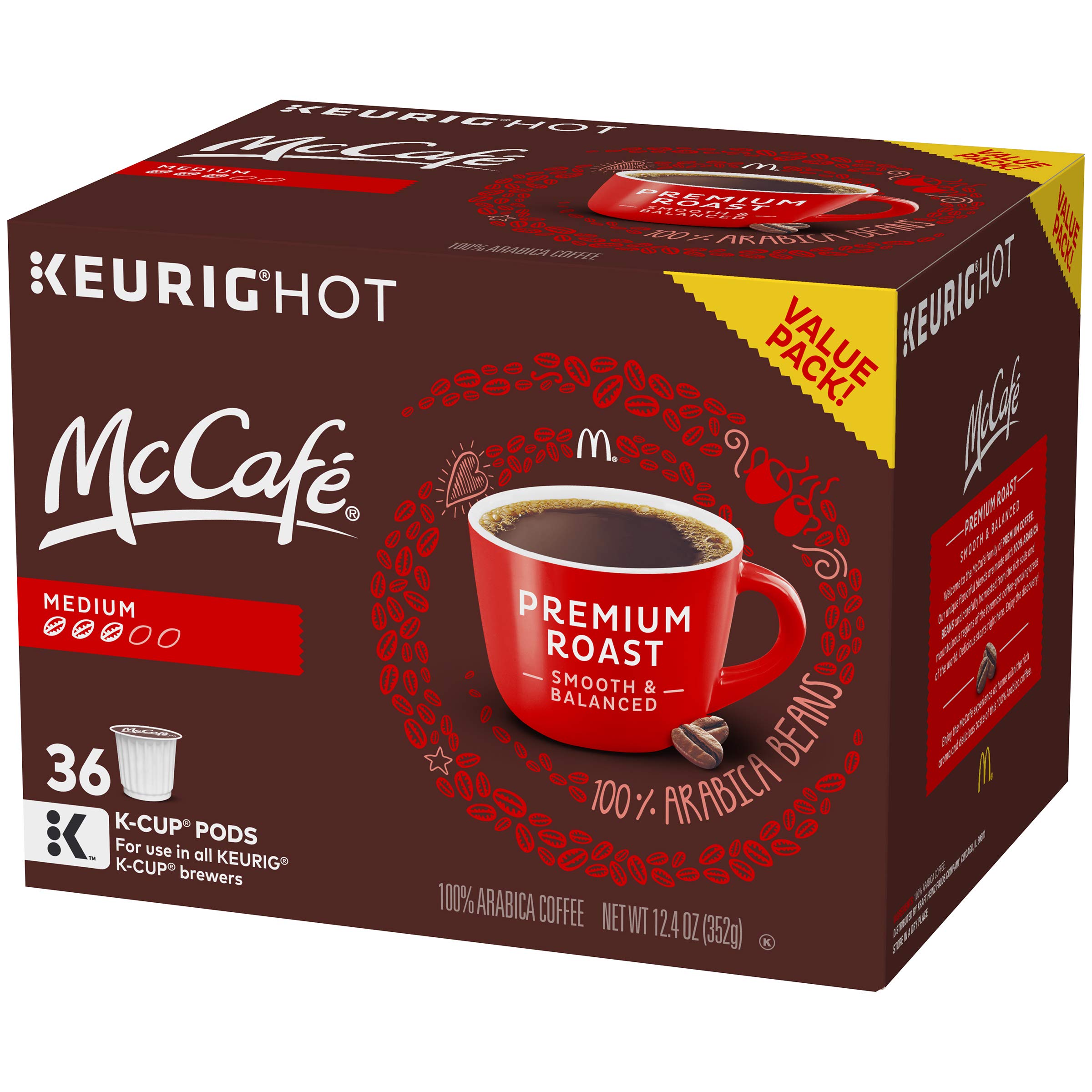 McCafe Premium Roast Coffee KCup Pods, 36 Count 43000068632 eBay
