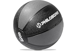 Philosophy Gym Medicine Ball - Weighted Fitness Non-Slip Ball