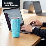 Hemway Glitter Shaker Baby Blue Iridescent 130g Extra Chunky for Crafts view 8