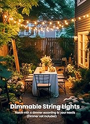 Brightown 25FT LED Outdoor String Lights, Plug-in