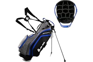 ASK ECHO Lightweight Golf Stand Bag with 14 Way Full Length Dividers 9 Pockets